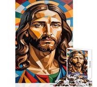 Puzzle da 1000 pezzi con ritratto di Gesù Cristo,decorazione per la casa,giocattoli,ottimo regalo per giochi educativi,migliora l'amore tra coppie,dimensioni 50x75cm