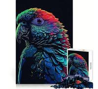 Puzzle da 1000 pezzi con ritratto di pappagallo vintage per adulti e ragazzi, gioco stimolante e antistress, con dettagli nitidi, ideale come regalo per le vacanze (38x26cm)