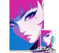 Puzzle da 1000 pezzi con ritratto di ragazza anime per adulti,gioco di memoria e allenamento della memoria,taglio laser per un incastro perfetto, alleviare lo stress (50x75cm)