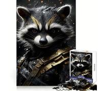 Puzzle da 1000 pezzi con ritratto di Rocket Raccoon per ragazzi, ideale per migliorare la memoria, per un divertimento rilassante e per ottenere bordi precisi Regalo elegante (50x75cm)