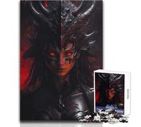 Puzzle da 1000 pezzi con ritratto di un demone, giocattolo, gioco intellettuale, educativo, regali di Babbo Natale segreto, dimensioni 38x26cm