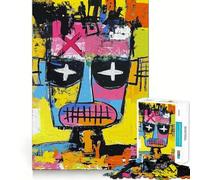 Puzzle da 1000 pezzi con ritratto di volto in stile Pop Art per adolescenti, gioco di logica solido, divertimento rilassante, taglio di precisione, (38x26cm)