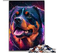 Puzzle da 1000 pezzi con Rottweiler Fantasy, puzzle impossibile per adulti, dimensioni 50x75cm, rompicapo educativo, decorazione artistica per casa e ufficio, età 14+