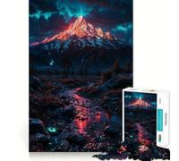 Puzzle da 1000 pezzi con ruscello di montagna sereno per adolescenti, facile da costruire, per il tempo libero, con taglio preciso, regalo di Babbo Natale (38x26cm)