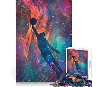 Puzzle da 1000 pezzi con sagoma di galassia e cestino, ideale per adolescenti Pensa che il tempo dedicato all'allenamento sia ben speso Bordi definiti Regalo festivo (50x75cm)