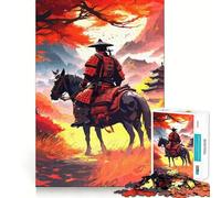 Puzzle da 1000 pezzi con samurai a cavallo, ideale per ragazzi Gioco di puzzle interattivo e divertente, con tagli netti e oggetti da collezione (38x52cm)