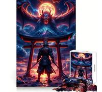 Puzzle da 1000 pezzi con Samurai e Drago Demone per Adolescenti, gioco intelligente per gruppi, immagine da assemblare, decorazione murale (38x26cm)