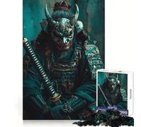 Puzzle da 1000 pezzi con Samurai e Maschera Oni, ideale per adulti, stimola la logica e la capacità di risolvere i problemi con calma Taglio preciso e design elegante (50x75cm)