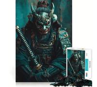 Puzzle da 1000 pezzi con Samurai e Maschera Oni, ideale per adulti, stimola la logica e la capacità di risolvere i problemi con calma Taglio preciso e design elegante (50x75cm)