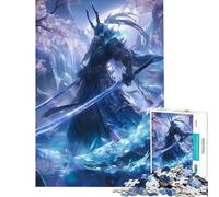 Puzzle da 1000 pezzi con samurai giapponesi e cristalli gioco per famiglie sfida per l'intelligenza giocattolo avvincente ottimo regalo per chi ama giocare e migliorare la memoria (dimensioni 38x52cm)