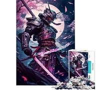 Puzzle da 1000 pezzi con samurai giapponesi tra i ciliegi in fiore sfida di intelligenza gioco avvincente per tutta la famiglia adatto alle coppie opera d'arte regalo (dimensioni 38x26cm)