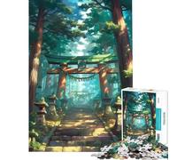 Puzzle da 1000 pezzi con santuario e sentiero nella foresta Un gioco avvincente per coltivare la pazienza Divertente e perfetto come regalo di compleanno (dimensioni 38x52cm)