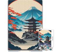 Puzzle da 1000 pezzi con santuario paesaggistico giapponese per adolescenti, gioco di apprendimento divertente con la mente, perfetto regalo festivo premuroso, dimensioni 50x75cm