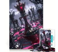 Puzzle da 1000 pezzi con scacchiera insanguinata,pezzi a incastro preciso,giocattolo creativo e divertente,momento di relax,regalo di compleanno 38x26cm