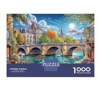 Puzzle da 1000 pezzi con scena del ponte di Parigi, vista sul canale di Venezia, giochi educativi per adulti, decorazioni per la casa, regali di compleanno difficili e stimolanti, 52x38 cm/1000 pezzi