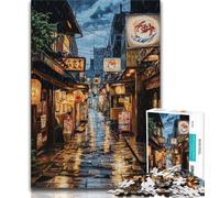 Puzzle da 1000 pezzi con scena di strada di Tokyo per adolescenti, giocattoli avvincenti per la decorazione della casa (dimensioni 38x26cm)