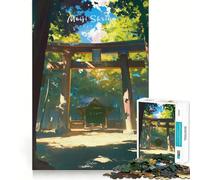 Puzzle da 1000 pezzi con scena natalizia del Santuario Meiji,motivo sereno e tagli precisi Gioco educativo e divertente per il tempo libero (50x75cm)