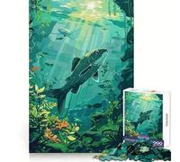 Puzzle da 1000 pezzi con scena sottomarina di pesci per ragazzi, ideale per stimolare la logica e il relax, con bordi nitidi e perfetto come regalo festivo (50x75cm)