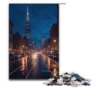 Puzzle da 1000 pezzi con scene notturne in città per adulti puzzle impossibile antistress per adolescenti dai 14 anni in su 1000 pezzi (38x26 cm)