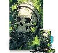 Puzzle da 1000 pezzi con scheletro astronauta per adolescenti, gioco per esercizi mentali, relax, design, assemblaggio, lista dei desideri di Babbo Natale 38x52cm