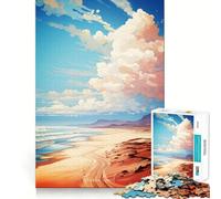 Puzzle da 1000 pezzi con scheletro della costa, ideale per adolescenti, per migliorare la memoria e il tempo libero Pezzo unico con Babbo Natale 38x52cm
