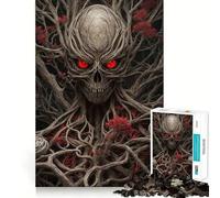 Puzzle da 1000 pezzi con scheletro di zombie per ragazzi,gioco di abilità mentale,taglio laser per un incastro perfetto,rilassante attività di gruppo al chiuso (38x52cm)
