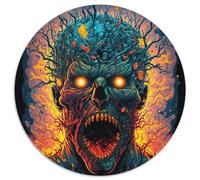 Puzzle da 1000 pezzi con scheletro pazzo, puzzle di carta fai da te impegnativo per appassionati, regalo perfetto per rilassarsi (67,5x67,5cm)