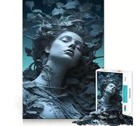Puzzle da 1000 pezzi con scultura della Dea della Natura per adulti, esercizio mentale, relax, design, assemblaggio, (38x26cm)