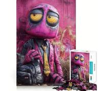 Puzzle da 1000 pezzi con scultura di robot triste per adolescenti, giocattolo stimolante per l'intelletto, relax mentale, taglio di qualità, regalo per le vacanze (38x26cm)