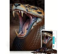 Puzzle da 1000 pezzi con serpente nero,incastro perfetto,attività di gioco intelligente,divertimento per il tempo libero,regalo di compleanno 38x52cm