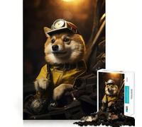 Puzzle da 1000 pezzi con Shiba Miner per adolescenti, gioco cognitivo, divertimento lento, bordo premium, Babbo Natale, desiderio, scegli 38x26cm