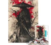 Puzzle da 1000 pezzi con Shogun e Samurai giapponesi ideale per adulti per rilassarsi sviluppare analisi e logica Perfetto come regalo per tutta la famiglia (dimensioni: 38x52cm)