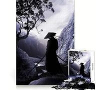 Puzzle da 1000 pezzi con silhouette di guerriero, ideale per adolescenti, per migliorare la concentrazione, un passatempo rilassante e un'ottima idea regalo (38x26cm)