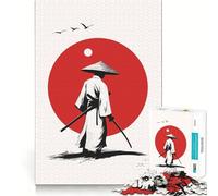 Puzzle da 1000 pezzi con silhouette di samurai per adulti e ragazzi Un'esperienza di gioco rilassante e divertente, con tagli precisi Oggetto da collezione (50x75cm)
