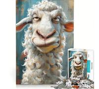 Puzzle da 1000 pezzi con simpatiche pecorelle gioco pratico e divertente da fare in casa ideale come decorazione da scrivania 38x26cm
