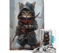 Puzzle da 1000 pezzi con simpatici assassini e gatti chibi Un gioco avvincente per coltivare la pazienza perfetto come decorazione e regalo di compleanno (dimensioni 38x52cm)
