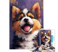 Puzzle da 1000 pezzi con simpatici e allegri cuccioli attività divertenti da fare in casa decorazione per la casa giochi educativi adatti a persone dai 14 anni in su 50x75cm