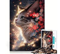 Puzzle da 1000 pezzi con simpatici gattini e bordi sottili,attività creativa per stimolare la mente,gioco rilassante,regalo di Natale divertente (38x26cm)