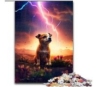 Puzzle da 1000 pezzi con simpatico cane su Marte, dimensioni 50x75cm, ideale per la persona amata, Capodanno e San Valentino.