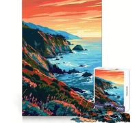 Puzzle da 1000 pezzi con soggetto California, USA, spiaggia, ideale per ragazzi, stimola la capacità di ragionamento, offre un divertimento leggero, presenta bordi precisi ed è un regalo perfetto
