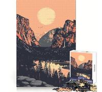 Puzzle da 1000 pezzi con soggetto della foresta di Yosemite, ideale per adulti, stimolante per il pensiero creativo e il relax, con bordi netti Perfetto per Natale (50x75cm)