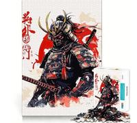 Puzzle da 1000 pezzi con soggetto guerriero samurai, ideale per ragazzi, un gioco che stimola la mente e crea momenti di serenità Regalo perfetto per le festività (38x52cm)