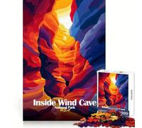 Puzzle da 1000 pezzi con soggetto "Inside Wind Cave National Park" per adolescenti,ideale per stimolare la creatività,il tempo libero e come evadere dalla realtà Perfetto per le vacanze (50x75cm)