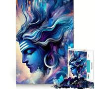 Puzzle da 1000 pezzi con soggetto Shiva Art per adolescenti, ideale per migliorare la memoria e il tempo libero Pezzo unico con Babbo Natale 50x75cm