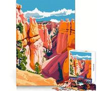 Puzzle da 1000 pezzi con soggetto viaggio Bryce Canyon, ideale per adolescenti Sviluppa le capacità di ragionamento, rilassa i momenti di relax, ritagli precisi e rappresenta un regalo speciale