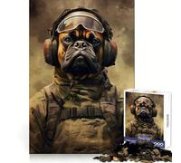 Puzzle da 1000 pezzi con soldato boxer per adulti, stimola la memoria, crea un'atmosfera tranquilla e divertente, un gioco sicuro e un'ottima idea regalo (50x75cm)