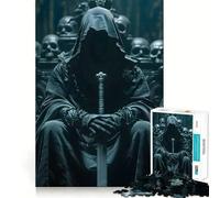 Puzzle da 1000 pezzi con spada e trono del mietitore per adulti, gioco intelligente, tranquillo, con un motivo da assemblare, (38x52cm)