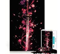 Puzzle da 1000 pezzi con spada katana samurai per adulti, ideale per migliorare la memoria, calmare la mente, assemblare e creare un'attività creativa (38x52cm)
