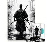 Puzzle da 1000 pezzi con spada Samurai Uchiha per adolescenti, ideale per migliorare la memoria, per un gioco rilassante e di facile utilizzo Decorazione murale (38x52cm)