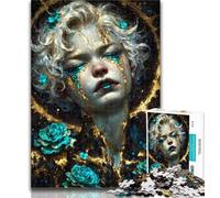 Puzzle da 1000 pezzi con spirito della natura mistica per adolescenti, sfida difficile antistress, migliora l'amore tra coppie, 26x38cm